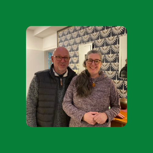 Beverley et son mari chez eux