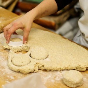 biscuits sablés en fabrication