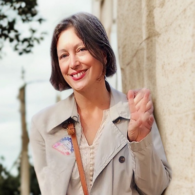 Portrait de famille d'accueil en séjour linguistique